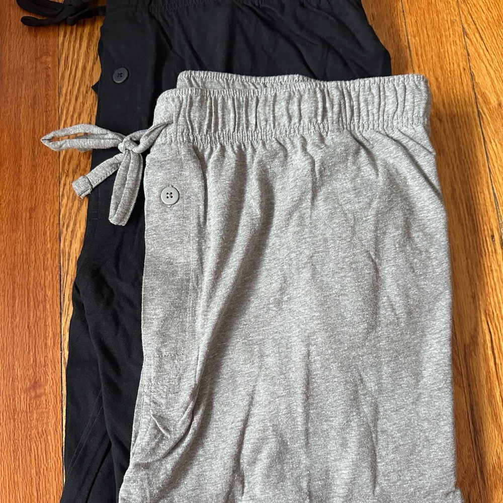 Fruit of the Loom Gray and Black Sweatpants